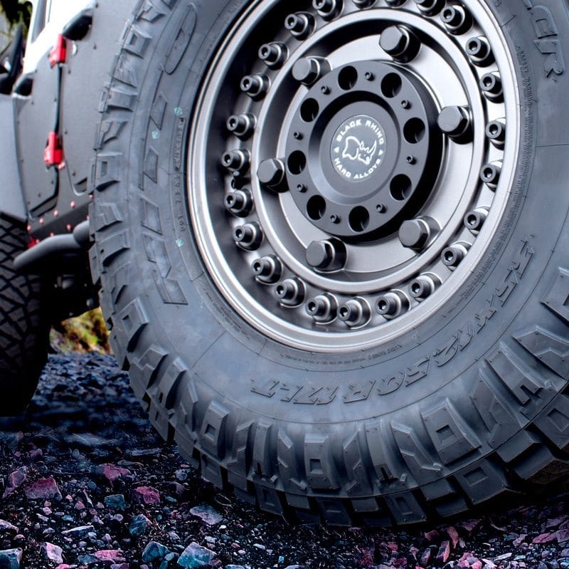 zoomed in photo of ultimate jeep tire