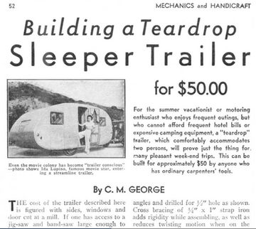 Teardrop camper classic article
